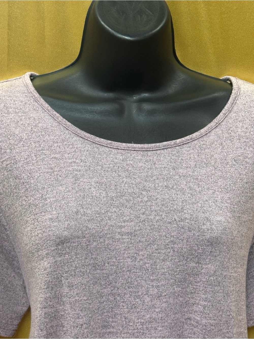 Hyfve Purple Knit Short Sleeve Smocked Hem Top Size Small - Picture 5 of 15